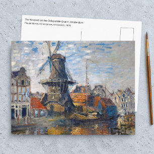 Carte Postale Claude Monet - Moulin à vent, Amsterdam