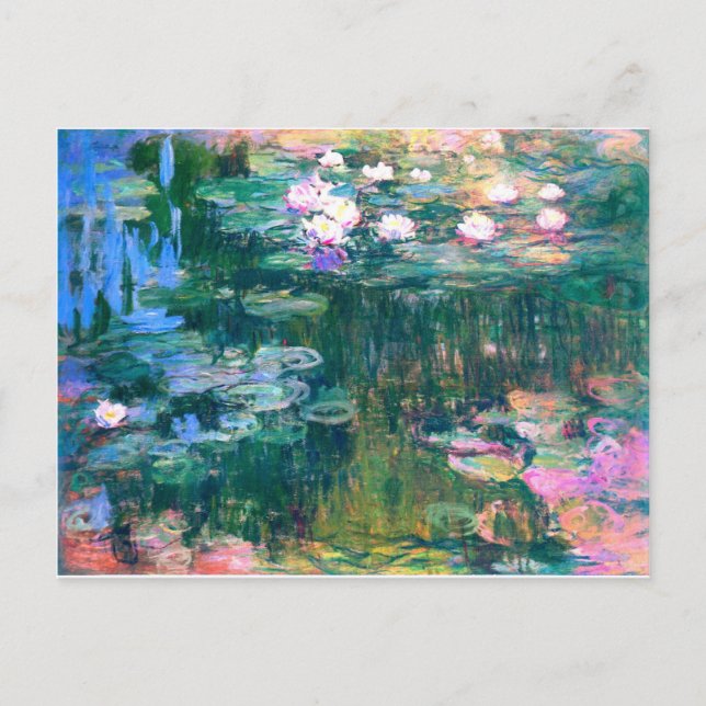 Carte Postale Claude Monet Nymphéas 1917 (Devant)