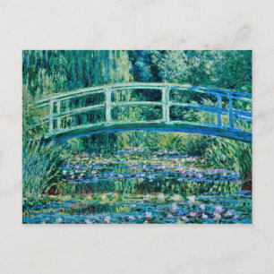 Carte Postale Claude Monet - Nymphéas et Pont Japonais