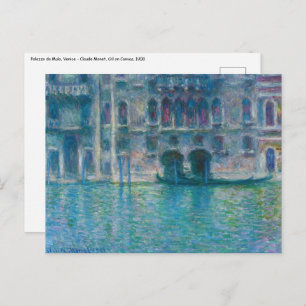 Carte Postale Claude Monet - Palazzo da Mula