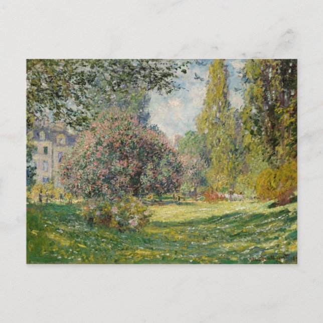 Carte Postale Claude Monet | Paysage : Le Parc Monceau (Devant)
