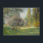 Carte Postale Claude Monet | Paysage : Le Parc Monceau<br><div class="desc">Paysage Le Parc Monceau par Claude Monet � Bridgeman Images</div>