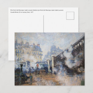 Carte Postale Claude Monet - Pont de l'Europe, Gare Saint-Lazare