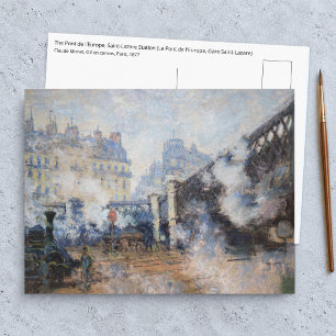 Carte Postale Claude Monet - Pont de l'Europe, Gare Saint-Lazare