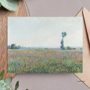 Carte Postale Claude Monet Poppy Field Painting Art Imprimer