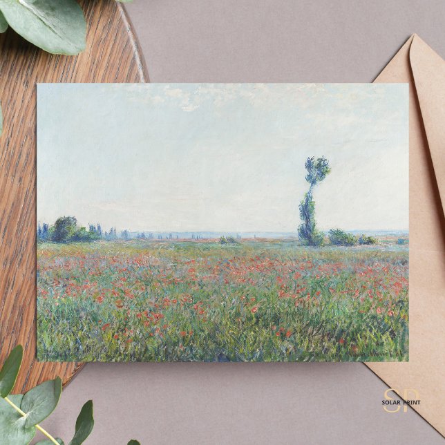 Carte Postale Claude Monet Poppy Field Painting Art Imprimer (Créateur téléchargé)