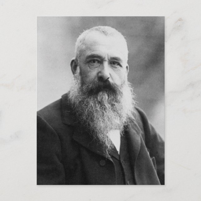Carte Postale Claude Monet Portrait Photo (Devant)