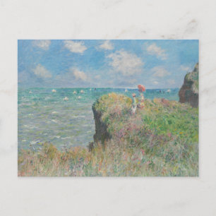Carte Postale Claude Monet - Promenade Cliff à Pourville