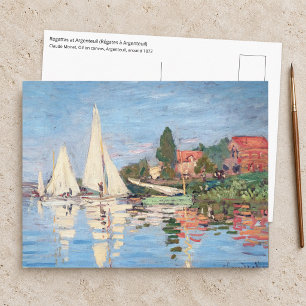 Carte Postale Claude Monet - Régates à Argenteuil