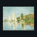 Carte Postale Claude Monet. Régates à Argenteuil<br><div class="desc">Claude Monet. Regattas à Argenteuil. Edgar Degas. Reproduction d'oeuvres d'art célèbres dans le domaine public.</div>