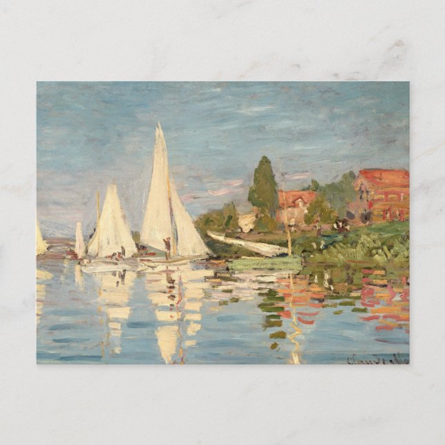 Carte Postale Claude Monet | Regatta at Argenteuil, c.1872 (Devant)