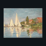 Carte Postale Claude Monet | Regatta at Argenteuil, c.1872<br><div class="desc">Regatta at Argenteuil,  c.1872 | par Claude Monet | Lieu de l'art : Musée d'Orsay,  Paris,  France | Artiste français | Numéro de collection d'images : XIR66050</div>