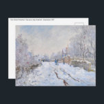 Carte Postale Claude Monet - Scène de neige à Argenteuil<br><div class="desc">Scène de neige à Argenteuil / Rue sous la neige,  Argenteuil - Claude Monet,  1875</div>