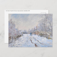Claude Monet - Scène de neige à Argenteuil