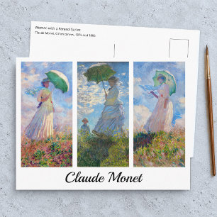Carte Postale Claude Monet -  série Femme au Parasol