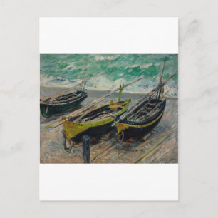 Carte Postale Claude Monet Sky Clouds Bateaux Bateaux Bateaux Me