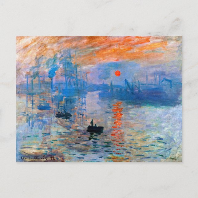 Carte Postale Claude Monet Sunrise (Devant)