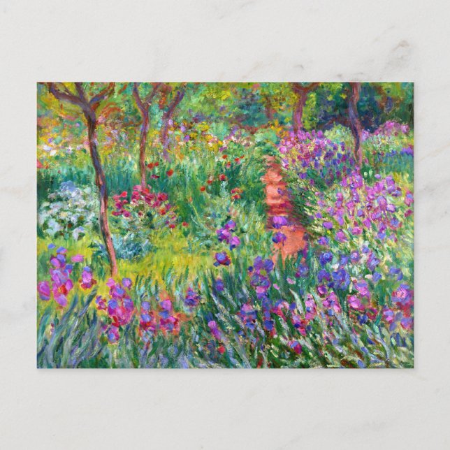 Carte Postale Claude Monet : The Iris Garden at Giverny (Devant)