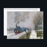 Carte Postale Claude Monet - Train dans la neige / La Locomotive<br><div class="desc">Train dans la neige / La Locomotive (Le train dans la neige / La locomotive) - Claude Monet,  Huile sur toile,  1875</div>