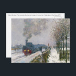 Carte Postale Claude Monet - Train dans la neige / La Locomotive<br><div class="desc">Train dans la neige / La Locomotive (Le train dans la neige / La locomotive) - Claude Monet,  Huile sur toile,  1875</div>