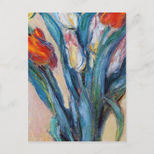 Carte Postale Claude Monet - Vase De Tulipes