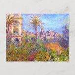 Carte Postale Claude Monet : Villas à Bordighera<br><div class="desc">Autre belle carte postale paysagère classique avec villas à Bordighera,  peinte par le peintre impressionniste Claude Monet.</div>