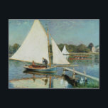 Carte Postale Claude Monet | Voile à Argenteuil, c.1874<br><div class="desc">Voile à Argenteuil,  c.1874 | par Claude Monet | Lieu de l'art : Collection privée | Artiste français | Numéro de collection d'images : XIR71351</div>