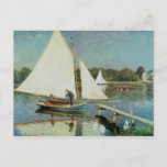 Carte Postale Claude Monet | Voile à Argenteuil, c.1874<br><div class="desc">Voile à Argenteuil,  c.1874 | par Claude Monet | Lieu de l'art : Collection privée | Artiste français | Numéro de collection d'images : XIR71351</div>