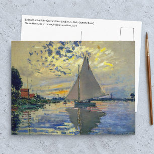 Carte Postale Claude Monet - Voilier au Petit-Gennevilliers