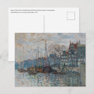Carte Postale Claude Monet - Vue d'Amsterdam