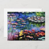 Carte Postale Claude Monet Water Lilies 1916 Fine Art (Devant / Derrière)