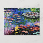 Carte Postale Claude Monet Water Lilies 1916 Fine Art<br><div class="desc">Claude Monet Water Lilies 1916 Fine Art Postcard</div>