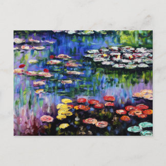 Carte Postale Claude Monet Water Lilies 1916 Fine Art