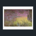 Carte Postale Claude Monet | Waterlilis at Sunset<br><div class="desc">Image Collection Number: XIR155584 Waterlilies at Sunset,  1915-26 (oil on canvas) (details of left side). Monet,  Claude (1840-1926) Musee de l'Orangerie,  Paris,  France Giraudon 20</div>