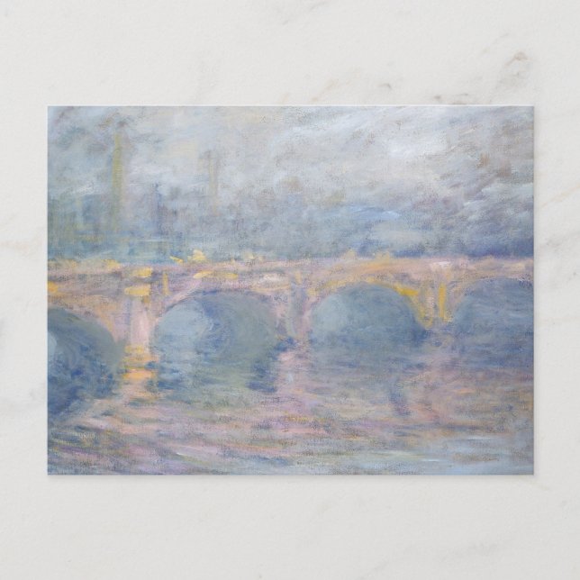 Carte Postale Claude Monet | Waterloo Bridge, Londres, à Sunset (Devant)