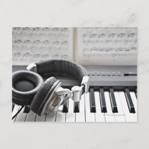 Carte Postale Clavier de piano électrique