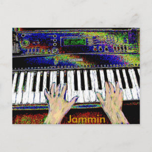 Carte postale clavier Jammin