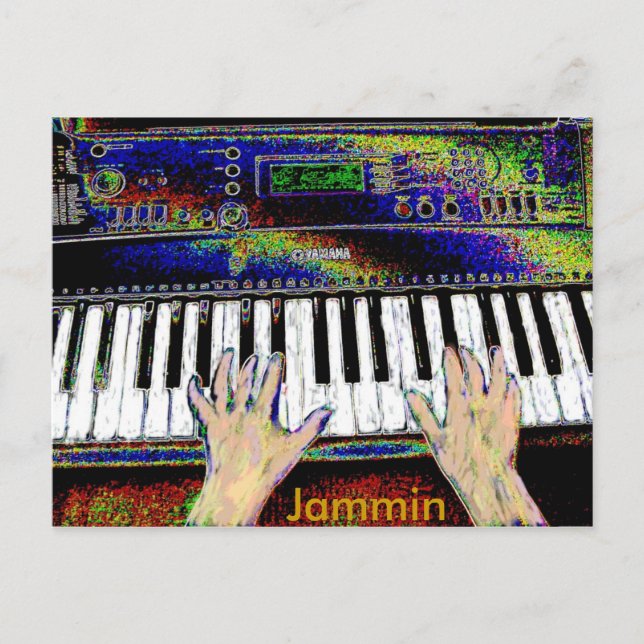 Carte postale clavier Jammin (Devant)