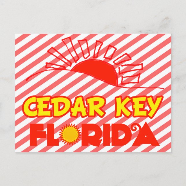 Carte Postale Clé de cèdre, Floride (Devant)