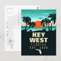 clé ouest Floride Sunset Vacation Souvenirs 80s