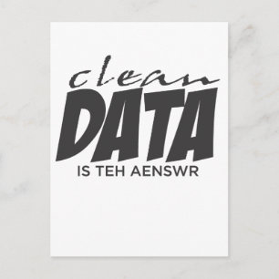 Carte Postale Clean Data est la réponse
