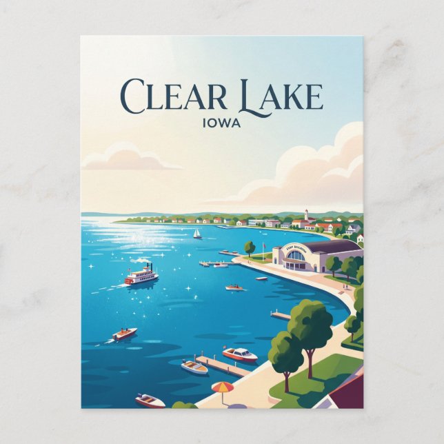 Carte Postale Clear Lake États-Unis (Devant)