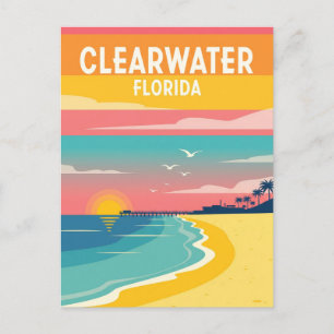 Carte Postale Clearwater Florida Travel
