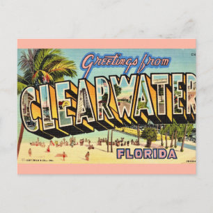 Carte Postale Clearwater Floride vintage