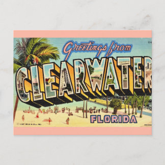 Carte Postale Clearwater Floride vintage