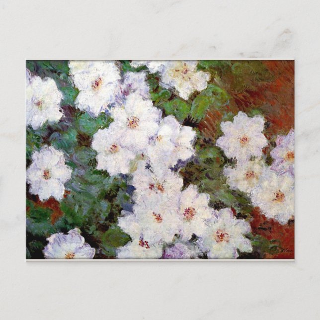 Carte Postale Clematis, 1887, tableau de Monet, (Devant)