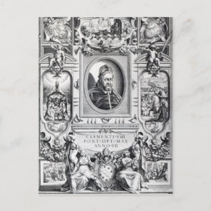 Carte Postale Clément VIII, entouré