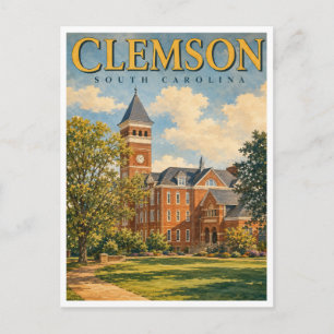 Carte Postale Clemson Caroline du Sud Tillman Hall GeoSaga