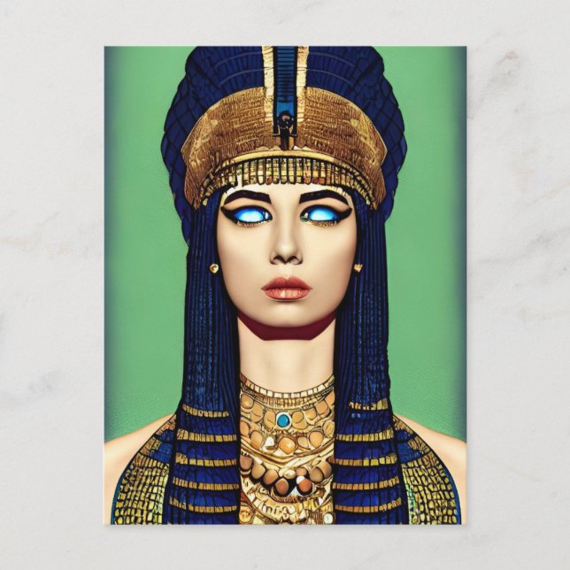 Carte postale Cleopatra "Reine des rois" (Devant)