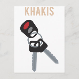 Carte Postale Clés de voiture Boston Accent